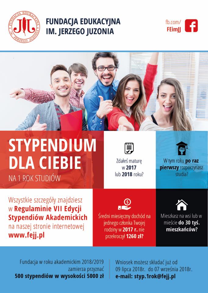 Maturzysto, możesz zdobyć stypendium!