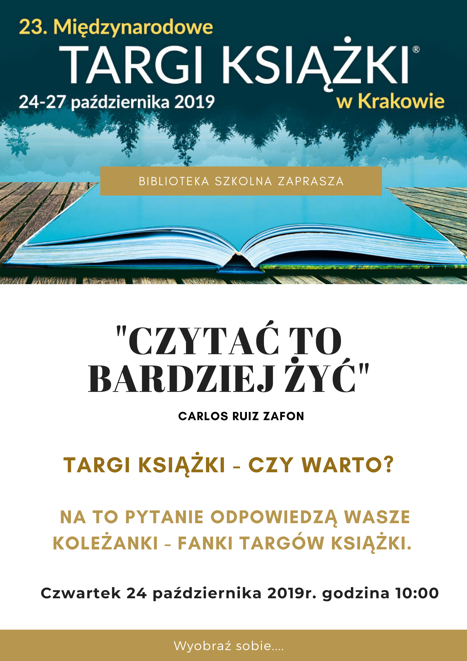 „Czytać to bardziej żyć”