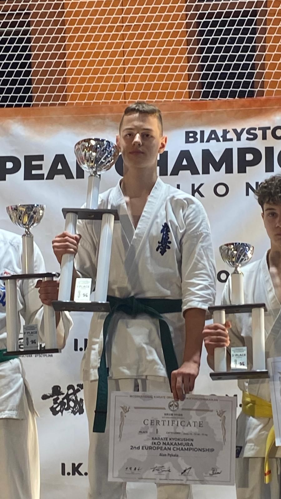 Sukces naszego ucznia w II Mistrzostwach Europy w Karate Kyokushin IKO Nakamura