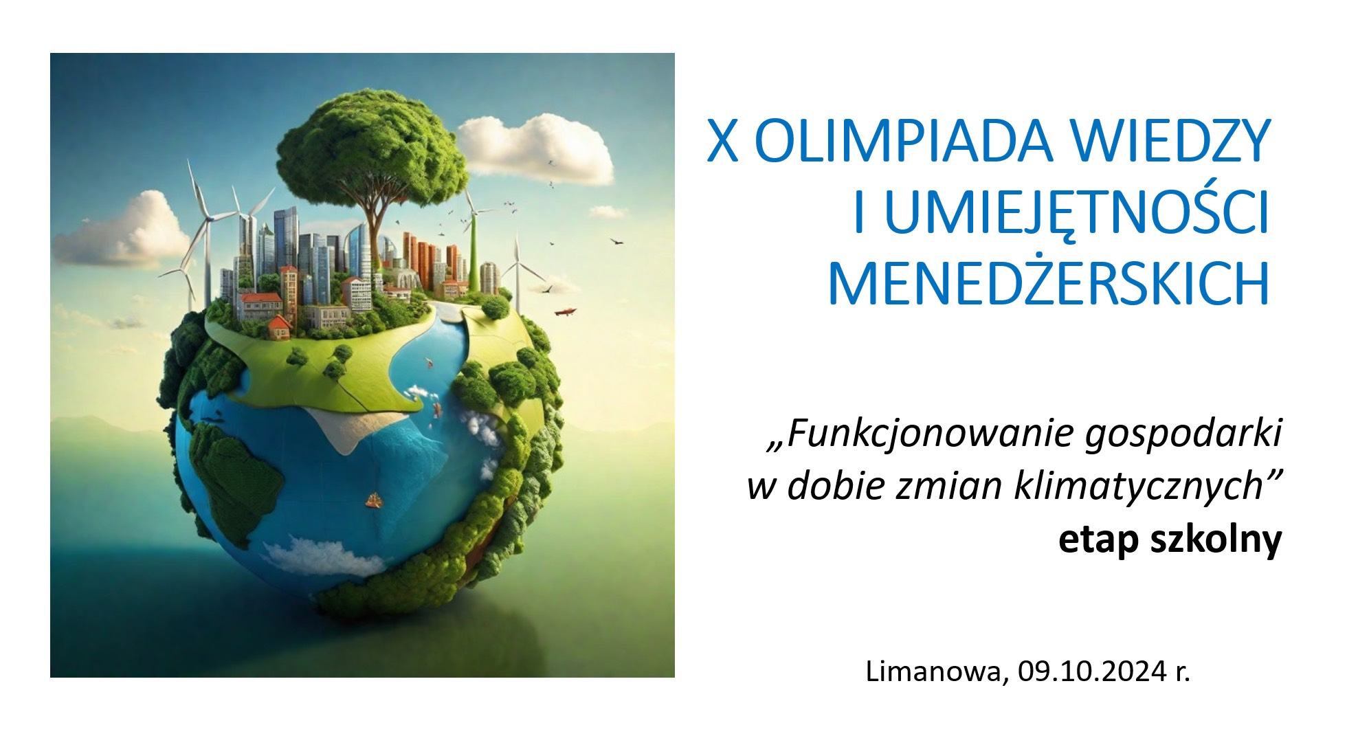 Etap szkolny X Olimpiady Wiedzy i Umiejętności Menedżerskich