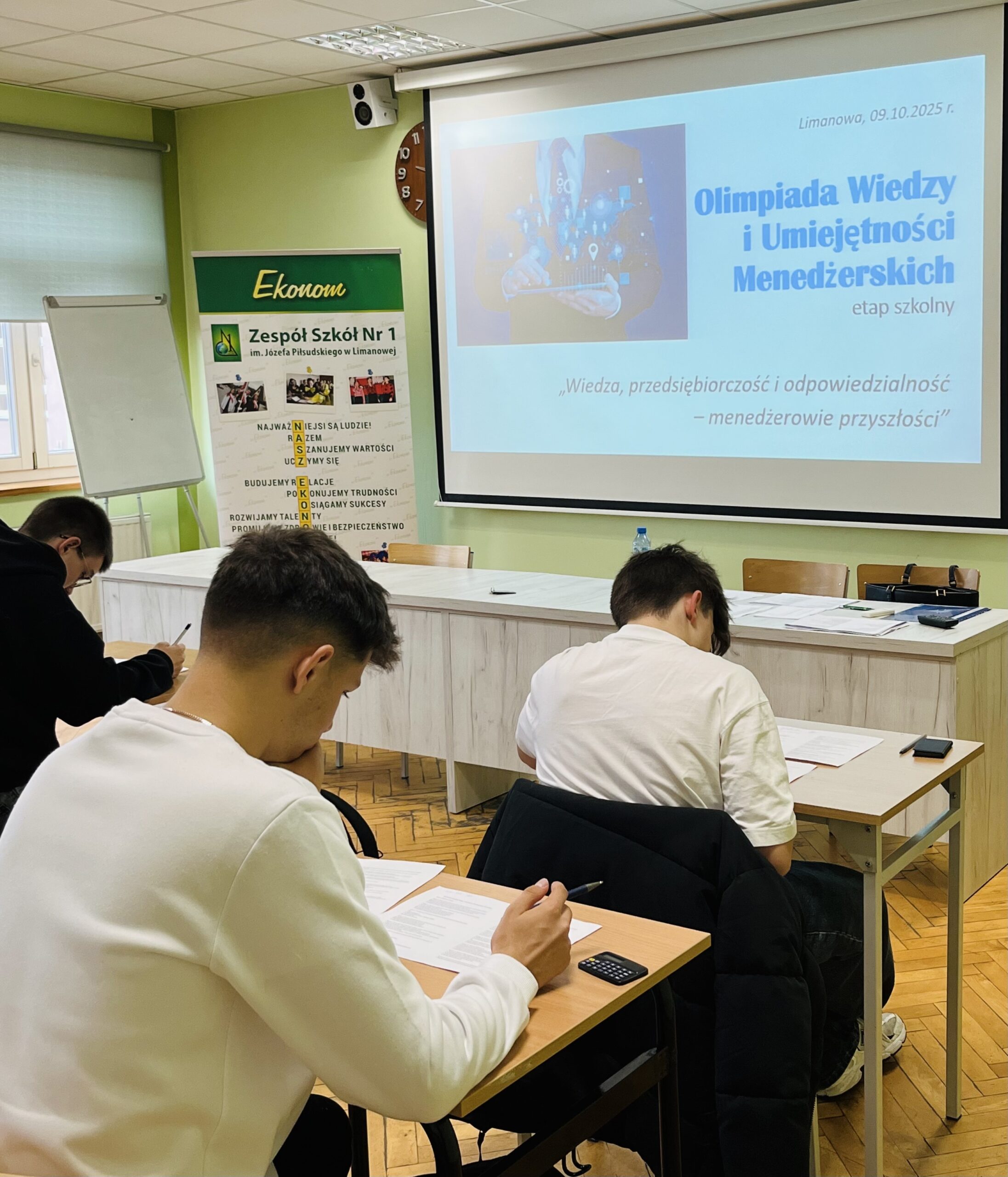 Etap szkolny Olimpiady Wiedzy i Umiejętności Menedżerskich