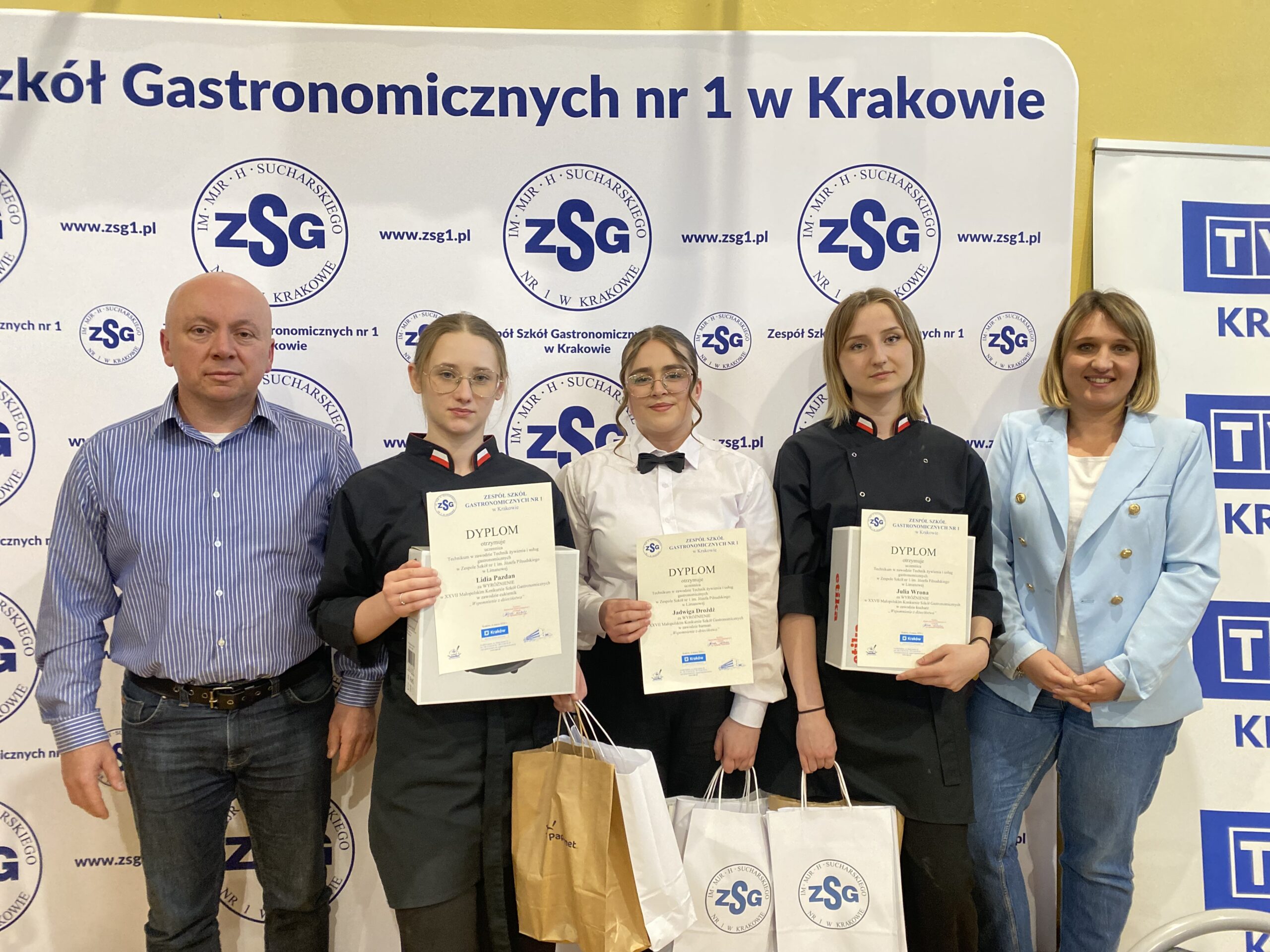 Wyróżnienie dla naszych uczennic w XXVII Małopolskim Konkursie Szkół Gastronomicznych