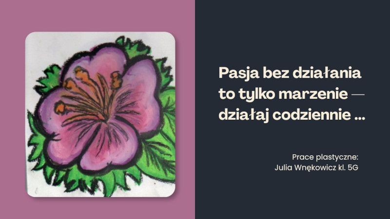 Wystawa prac plastycznych Julii Wnękowicz kl. 5G
