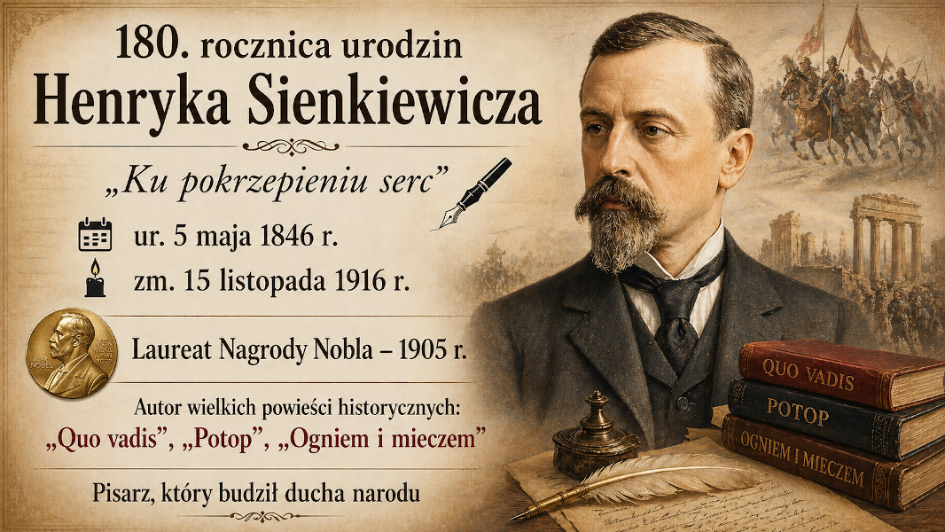 Henryk Sienkiewicz – 180. rocznica urodzin